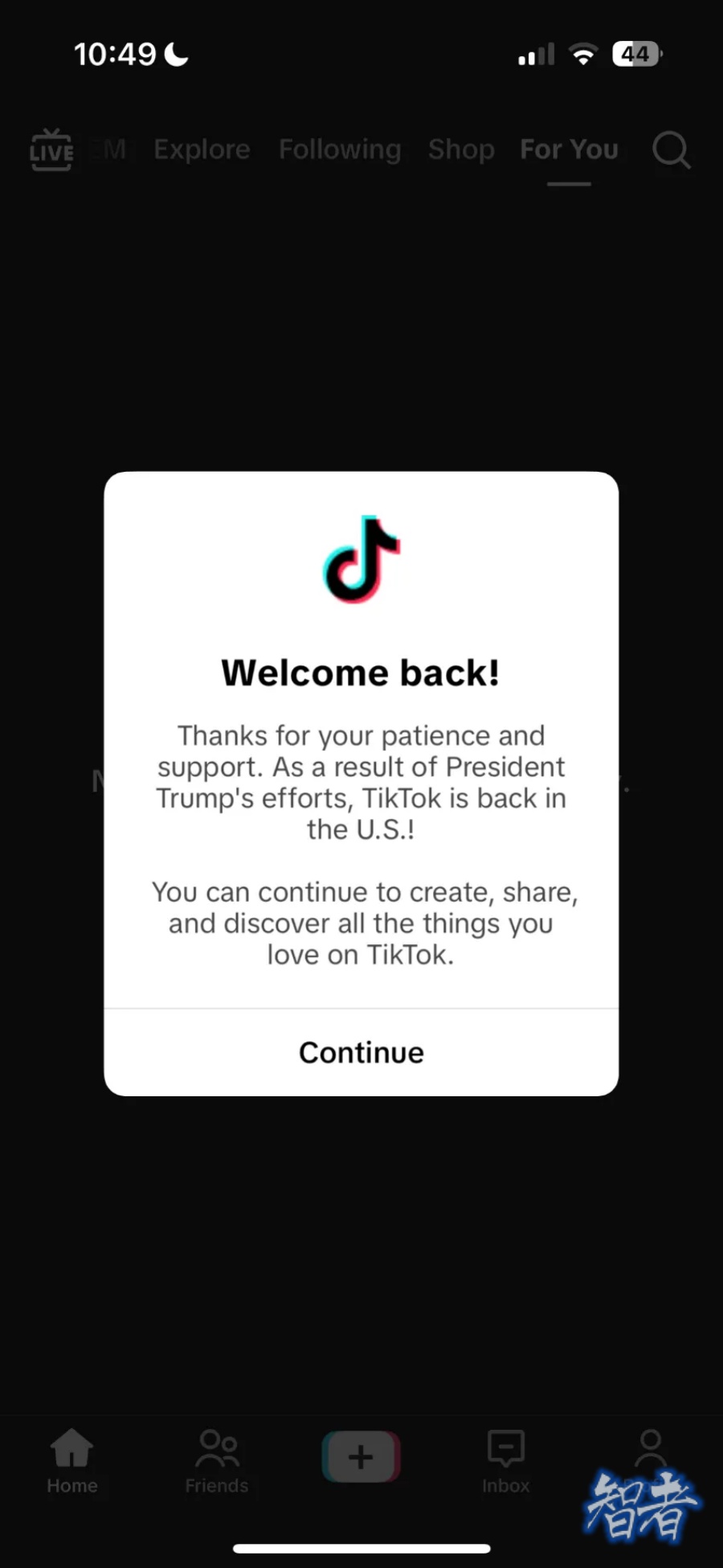 TikTok 在美命运再度转折，下线不到12小时宣布重新恢复服务-第2张图片.jpg